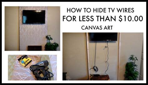 Simple Solution To Hide Tv Cords Diy Hide Tv Cords Hide Cables On Wall