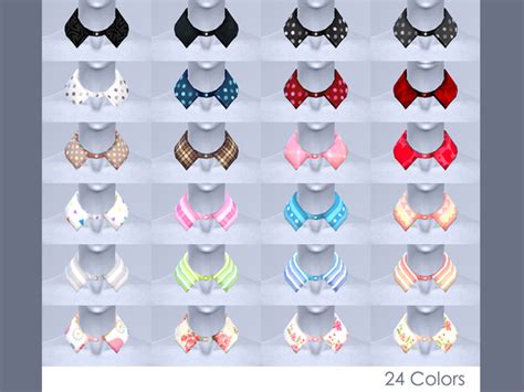 Cecile Shirt Collar By Nueajaa At Tsr Sims 4 Updates