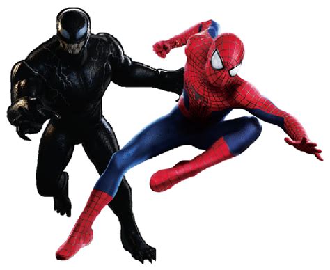Andrew Garfield As Spider Man And Tom Hardy As Venom
