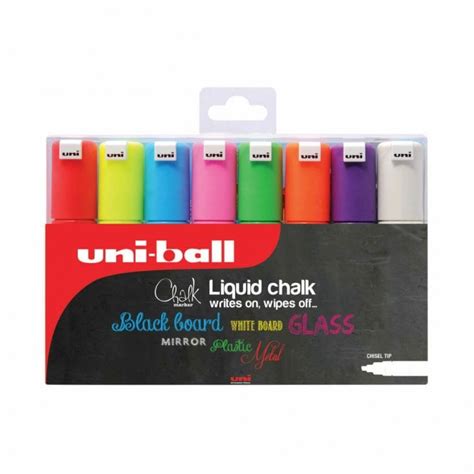Uni Pwe K Chalk Marker Pack Assorted Markers From Graff City