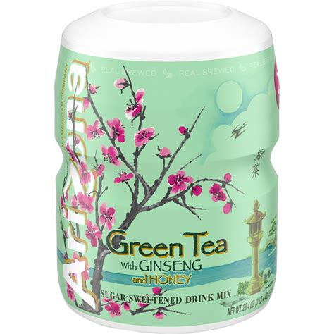 Arizona Green Tea With Ginseng And Honey Naturally Flavored Sugar