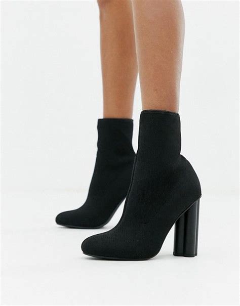 Knitted Heeled Black Sock Boots I Love Heeled Boots You Can Dress Them Up Or Down And They Look