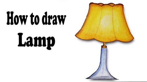 How To Draw Lampstep By Stepeasy Draw Youtube