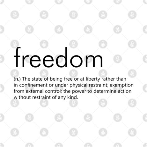 Freedom Definition Freedom Definition Pillow Teepublic