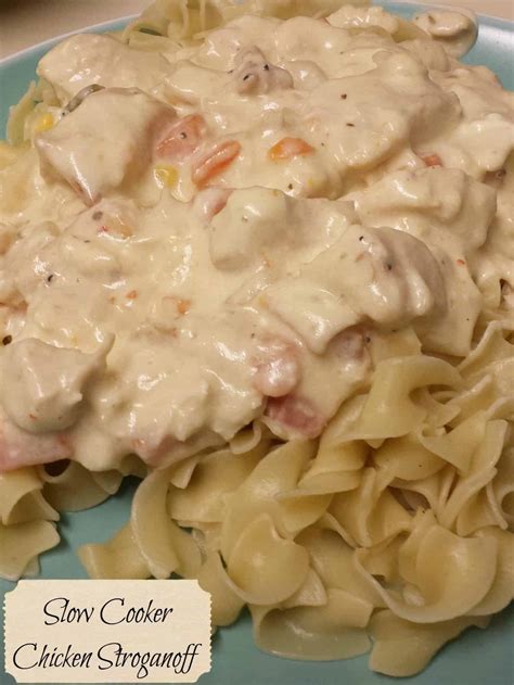 Crockpot chicken stroganoff crockpot chicken a la king. Slow Cooker Chicken Stroganoff