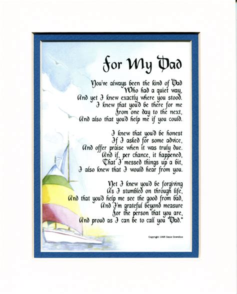 Gifts for Dad Gifts for Fathers Fathers Day gifts Christmas gifts for Dads Father Poems Dad 