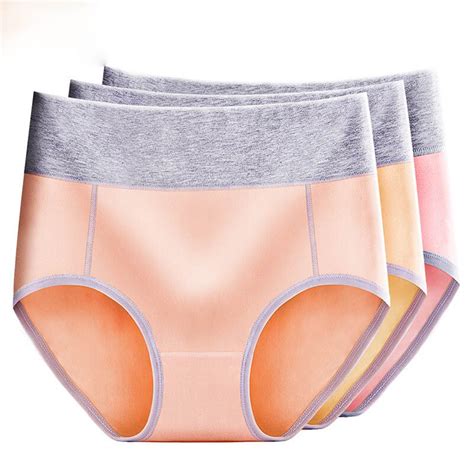 women modal panty high waist breathable trigonometric panties plus size female underwear body