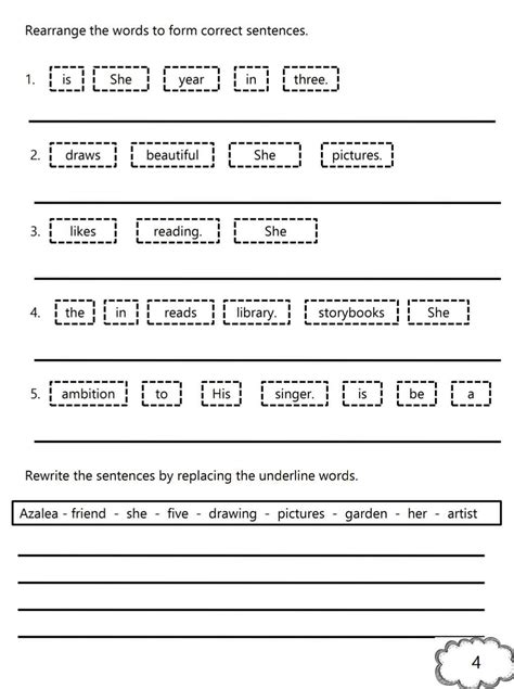 Sentence Correction Worksheets 5th Grade