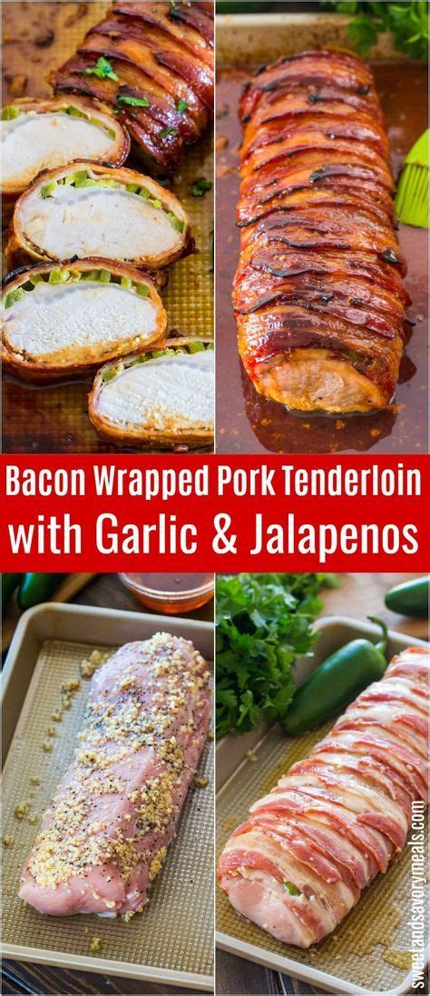 Preheat the oven to 220c/gas mark 6. Bacon Wrapped Pork Tenderloin | Recipe | Pork tenderloin ...