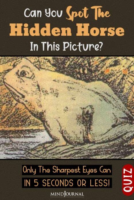Frog Horse Illusion Spot The Hidden Horse In 5 Seconds