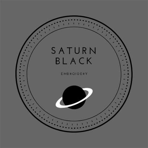 Saturn Black Embroidery