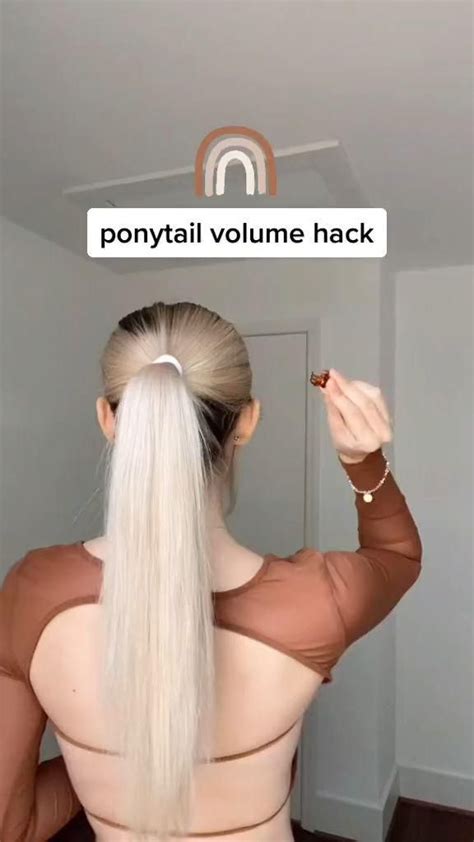 Ponytail Volume Hack Video Headband Hairstyles Easy Hairstyles