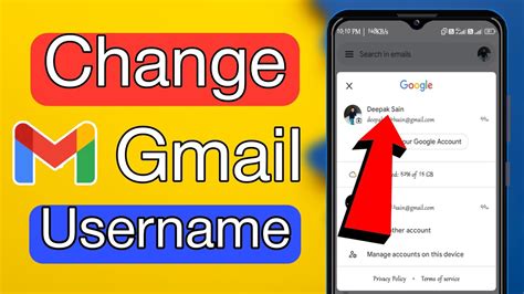 How To Change Gmail Account Name In Mobile How To Change Gmail