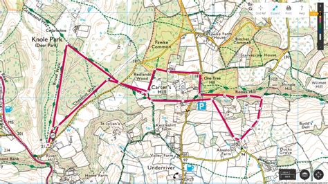 Map Kent Downs Sevenoaks Uk Landscape Photography