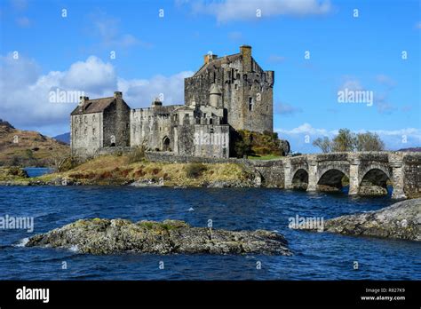 Eilean Donan Castle On The Shore Of Loch Duich Near Dornie In Wester