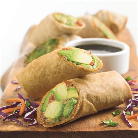 Gently stir together avocado, tomatoes, onion, 1/2 teaspoon cilantro, and salt. Avocado Egg Rolls | Shareable Appetizers Menu At BJ's ...