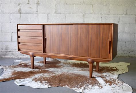 Mid Century Modern Styled Credenza Media Stand Etsy Teak Credenza