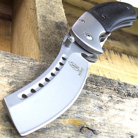 Buckshot 8 Razor Style Spring Assisted Folding Pocket Knife With Black