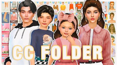 7gb Female Male Kids Cc Folder 💝 Sims 4 Female Male Toddlerandkids