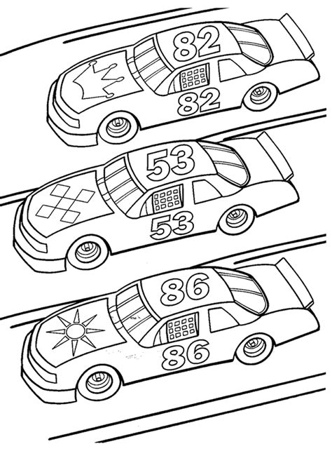 Maybe you would like to learn more about one of these? Nascar Coloring Pages #nascarcars | Race car coloring ...