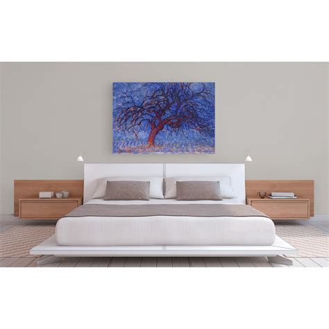 Wall Art Print And Canvas Piet Mondrian Evening Red Tree