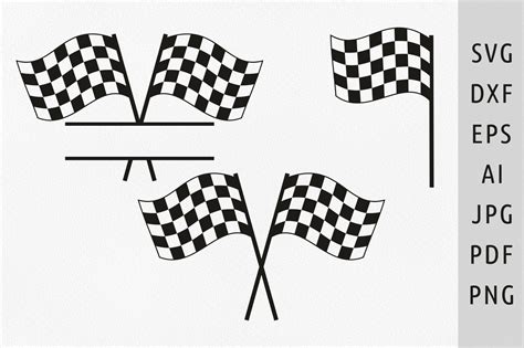 Racing Flag Svg Start Flags Checkered Graphic By Julia S Digital