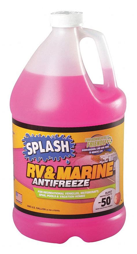Splash Rvmarine Antifreeze 1 Gal Plastic Bottle 50 °f Freezing