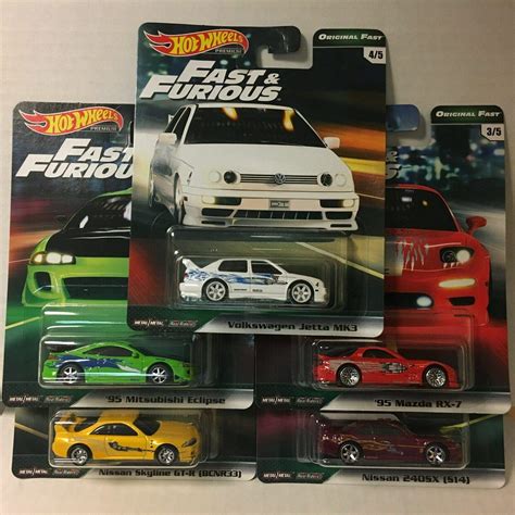Hot Wheels Fast And Furious Premium Set Wave B Original Fast For Sale