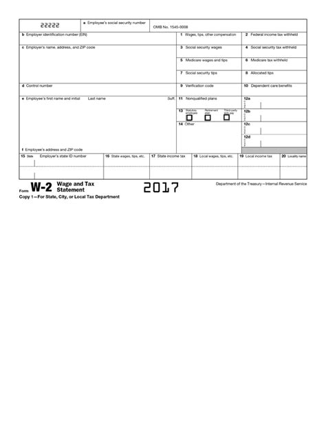 W2 Form Template Create And Fill Online