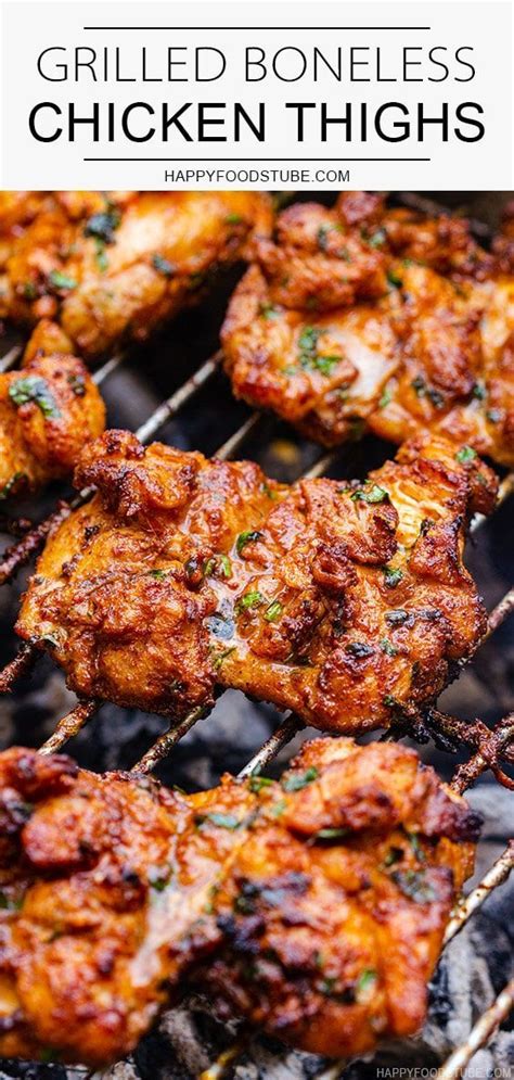 I want to bring this up before we get to the recipe because i think it's always worth talking about where you get your meat. Juicy & Tender Grilled Boneless Chicken Thighs Recipe ...