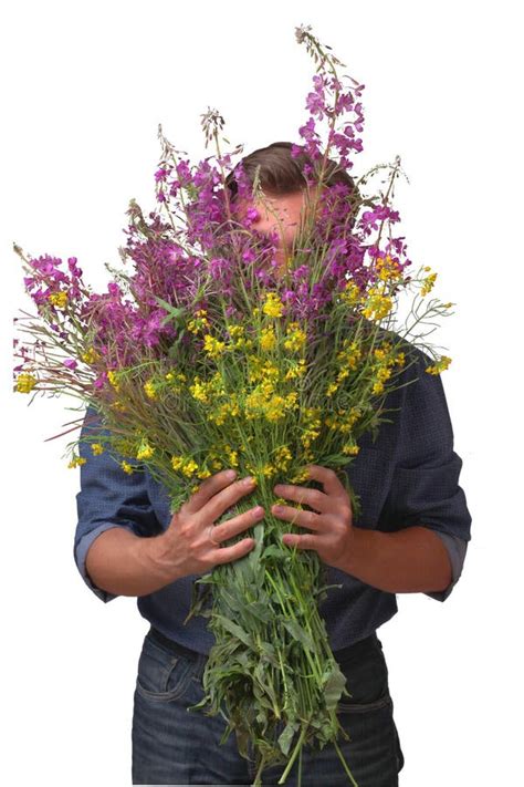 Homme Nu Avec Des Fleurs Image Stock Image Du Fleurs