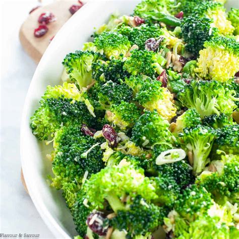 Can i make the broccoli salad with no mayo? Honey-Dijon Broccoli Salad with Cranberries - Flavour and ...