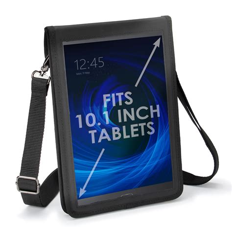 Usa Gear 10 Inch Tablet Case Tablet Holder With Shoulder Strap Black