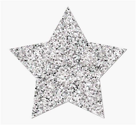 Transparent Glitter Stars Png Silver Glitter Star
