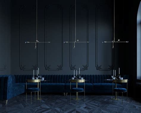 Check Out This Behance Project “dark Restaurant 3ds Max Corona
