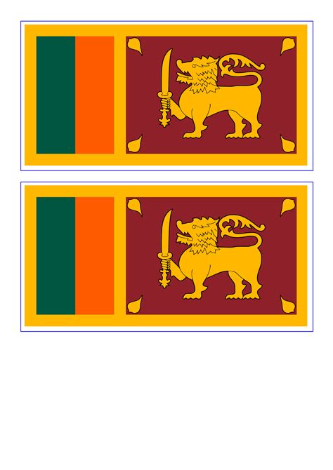 Sri Lanka Flag Printable Printable Word Searches