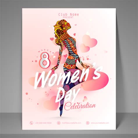 Unique international womens day posters designed and sold by artists. Vector poster 8 March womens day material free download