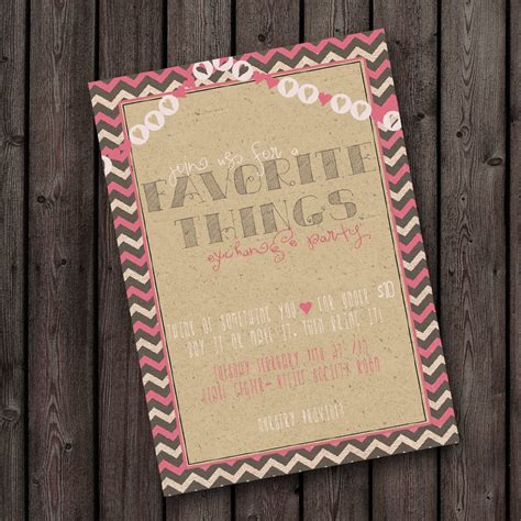 Favorite Things Party Invitation Free By Amyssimpledesigns On Etsy