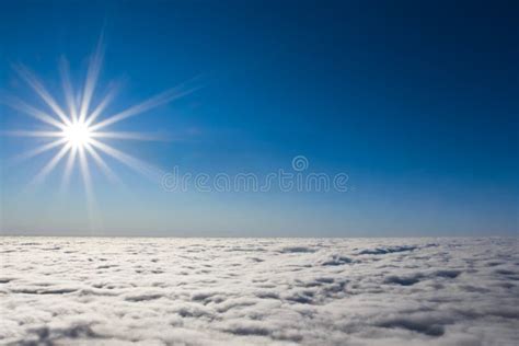 Sun Above Dense Clouds Stock Image Image Of Sunlight 21828041