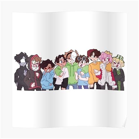 Dream Smp Poster For Sale By Stitch10 Redbubble