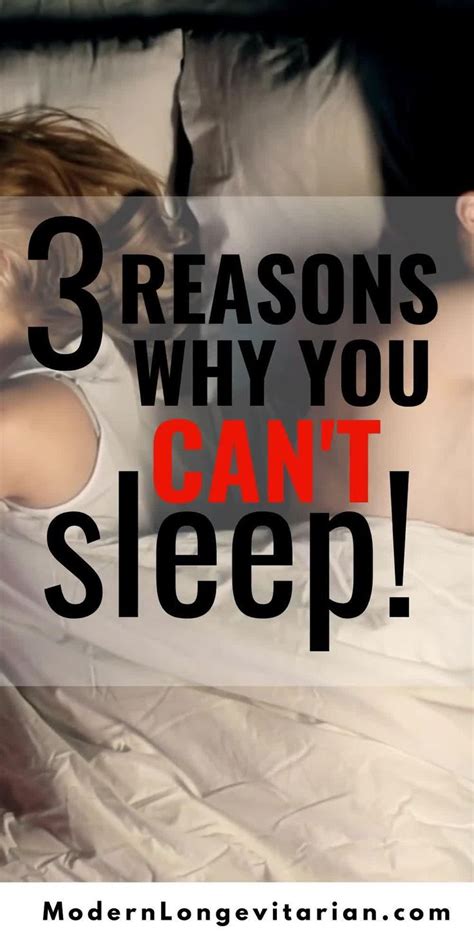 3 Reasons Why You Cant Sleep Video How To Get Sleep How To Fall