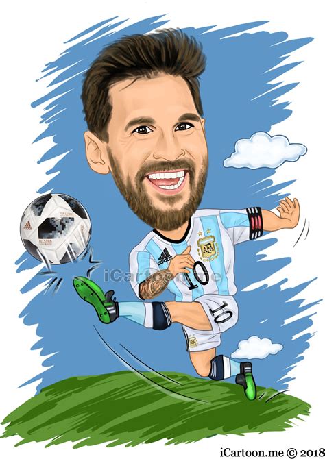 Cartoon Drawing Of Lionel Messi PeepsBurgh