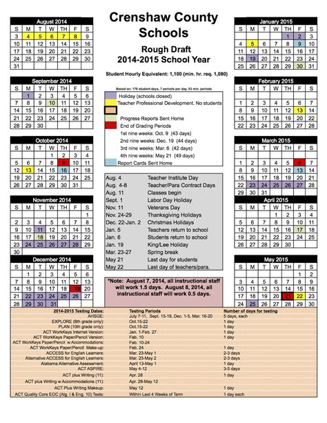 Superintendents Corner Proposed Calendars For 2014 2015