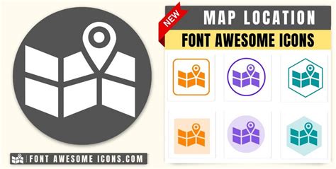 Font Awesome Map Location Icon Marker Waypoint Position