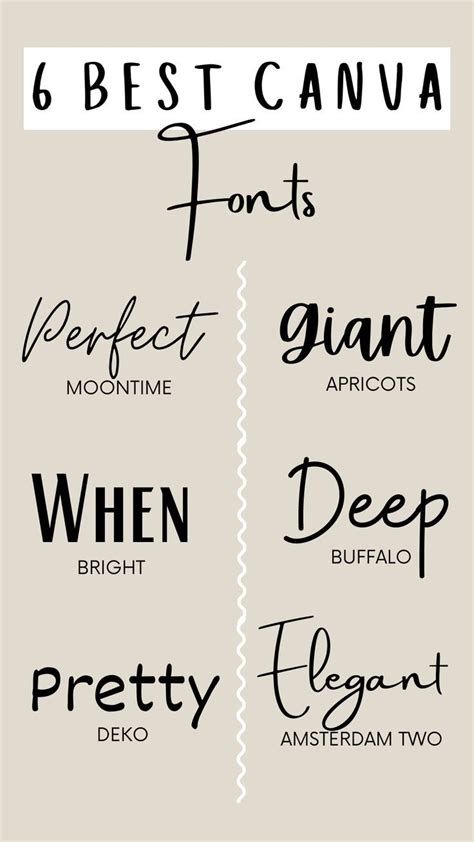 Discover The Best Canva Fonts For Your Design Aesthetic Canva Fonts