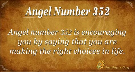 Angel Number 352 Meaning Positive Words