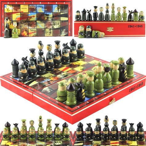 Buy Great Patriotic War Ww2 Themed Chess Set Russian Soviet Vs Germany