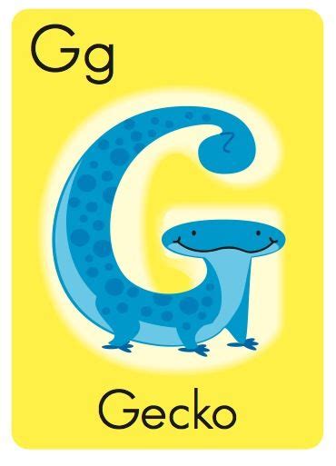 G Is For Gecko Part Of The Abc Animal Alphabet Series Featuring Cute