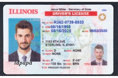 Illinois Fake Ids Buy Scannable Fake Driver License At Idpapa