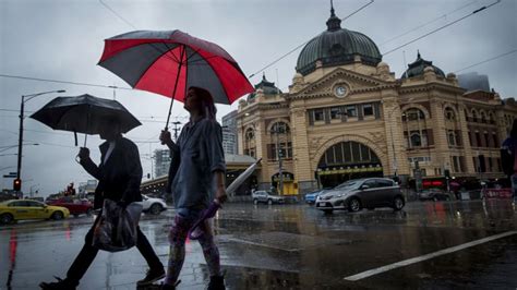 Melbourne Weather Hail Thunder And A Months Worth Of Rain To Ravage